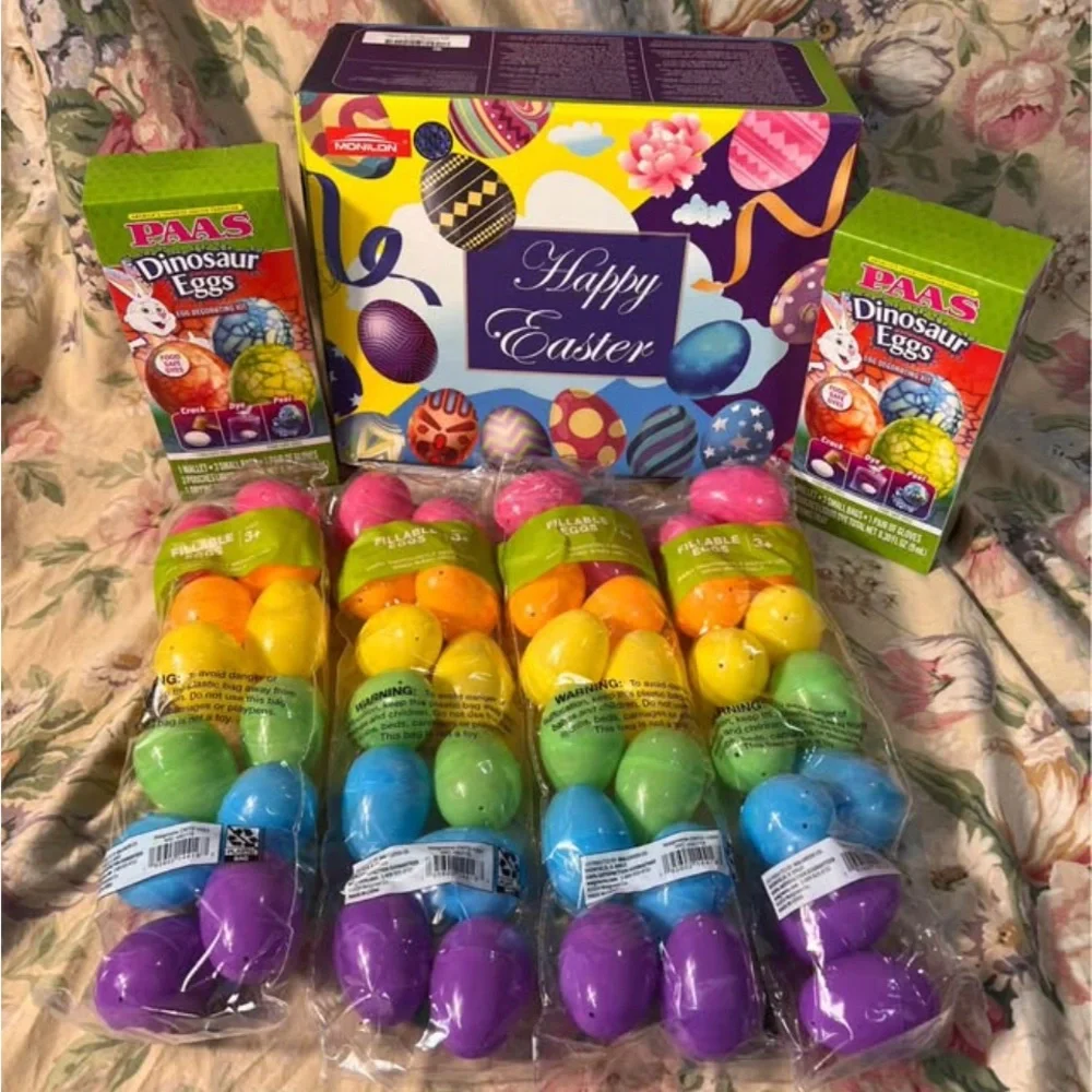 Easter Egg Decorating Kit with Colorful Eggs